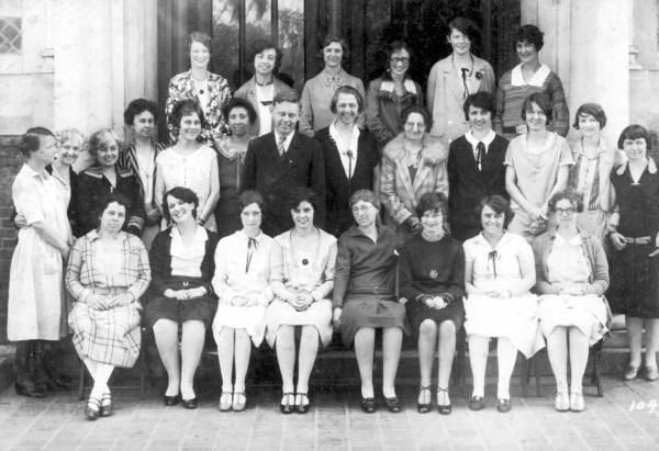 Miss Elizabeth Cobb at Caroline Brevard School (1928)